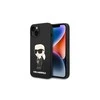 Karl Lagerfeld dėklas iPhone 14 Plus 6,7 KLHMP14MSNIKBCK juodas hard dėklas Magsafe Silikoninis NFT Ikonik