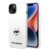 Karl Lagerfeld dėklas, skirtas iPhone 14 Plus 6,7 KLHCP14MSNCHBCH baltas HC Silicone NFT Choupette