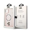 Apple iPhone 14 Plus Karl Lagerfeld dėklas Iconic Karl&amp;Choupette Magsafe (KLHMP14MHNKCIP) rožinės spalvos