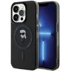 Karl Lagerfeld KLHMP14LHFCKNOK Apple iPhone 14 Pro 6.1″ juodos spalvos kietas dėklas IML Ikonik MagSafe