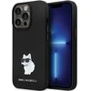 Apple iPhone 14 Pro Karl Lagerfeld dėklas Silicone C Metal Pin (KLHCP14LSMHCNPK) juodos spalvos