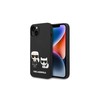 Karl Lagerfeld Liquid Silicone Karl & Choupette MagSafe - dėklas skirtas Apple iPhone 14 Pro Juodas