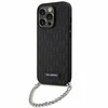 Karl Lagerfeld dėklas iPhone 14 Pro 6,1 KLHCP14LSACKLHPK juodas Saffiano Mono Chain
