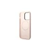 Apple iPhone 14 Pro Karl Lagerfeld dėklas silikoninis Karl &amp; Choupette Magsafe (KLHMP14LSSKCI) light rožinės spalvos