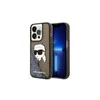Apple iPhone 14 Pro Karl Lagerfeld dėklas Glitter NFT Karl Head (KLHCP14LLNKHCK) juodos spalvos