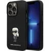 Apple iPhone 14 Pro Max Karl Lagerfeld silikoninis dėklas Ikonik Metal Pin (KLHCP14XSMHKNPK) juodos spalvos