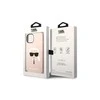 Dėklas Karl Lagerfeld KLHMP14XSLKHLP IPHONE 14 PRO MAX 6.7 "HARDCASE LIGHT Rožinis/LIGHT Rožinis SILICONE KARL`S HEAD MAGSAFE