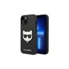 Apple iPhone 14 Pro Max Karl Lagerfeld dėklas Saffiano Choupette Head Patch juodos spalvos