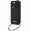 Karl Lagerfeld dėklas, skirtas iPhone 14 Pro Max 6,7 KLHCP14XSACKLHPK juodos spalvos kietas dėklas , skirtas Saffiano Mono Chain