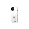 Karl Lagerfeld KLHMP14XSNCHBCH iPhone 14 Pro Max 6,7" kietas dėklas baltas Silicone Choupette MagSafe