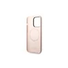 Apple iPhone 14 Pro Max Karl Lagerfeld dėklas silikoninis Karl &amp; Choupette Magsafe (KLHMP14XSSKCI) light rožinės spalvos