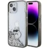Apple iPhone 15 Karl Lagerfeld Hardcase Liquid Glitter Choupette (KLHCP15SLKCNSK) dėklas telefonui skaidrus