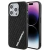 Apple iPhone 15 Pro Karl Lagerfeld dėklas 3D Rubber Multi Logo (KLHCP15L3DMKRLK) juodos spalvos
