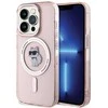 Apple iPhone 15 Pro Karl Lagerfeld dėklas IML Choupette MagSafe (KLHMP15LHFCCNOP) rožinės spalvos