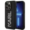 Dėklas Karl Lagerfeld KLHCP15X3DMBKCK IPHONE 15 PRO MAX 6.7 "Juodas/Juodas HARDCASE 3D RUBBER GLITTER LOGO