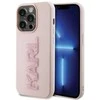 Dėklas Karl Lagerfeld KLHCP15X3DMBKCP IPHONE 15 PRO MAX 6.7 "Rožinis/Rožinis HARDCASE 3D RUBBER GLITTER LOGO