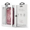 Karl Lagerfeld KLHCI8DLKSRE Apple iPhone 7/8SE 2020 / SE 2022 red kietas dėklas Signature Glitter