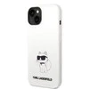 Apple iPhone 14 Pro Karl Lagerfeld dėklas Silicone Choupette (KLHCP14LSNCHBCH) baltos spalvos