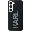 Karl Lagerfeld KLHCS23L3DMBKCK S23 Ultra S918 juodos spalvos kietas dėklas 3D Rubber Glitter Logo