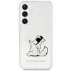 Karl Lagerfeld KLHCS23MCFNRC S23+ S916 skaidrus kietas dėklas Choupette Fun
