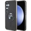 Samsung Galaxy S24 Karl Lagerfeld Dėklas IML Karl&amp;Choupette MagSafe (KLHMS24SHGKCNOK) juodos spalvos