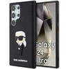 Samsung Galaxy S24 Ultra Karl Lagerfeld dėklas 3D Rubber Ikonik (KLHCS24L3DRKINK) juodos spalvos