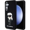 Samsung Galaxy S24 Karl Lagerfeld silikoninis dėklas Ikonik (KLHCS24SSNIKBCK) juodos spalvos