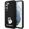 Karl Lagerfeld KLHCS24SSNCHBCK S24 S921 kietas dėklas juodos spalvos Silicone Choupette