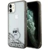 Apple iPhone 11 / XR Karl Lagerfeld dėklas Liquid Glitter Choupette (KLHCN61LKCNSK) skaidrus