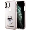 Apple iPhone 11 / XR Karl Lagerfeld dėklas Ikonik Choupette (KLHCN61HNCHTCP) rožinės spalvos