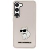 Apple iPhone 12 / 12 Pro Karl Lagerfeld dėklas Ikonik Choupette (KLHCP12MHNCHTCP) rožinės spalvos