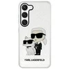 Karl Lagerfeld KLHCP12MHNKCTGT Apple iPhone 12 /12 Pro 6.1" dėklas telefonui skaidrus Gliter Karl&amp;Choupette