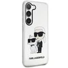 Karl Lagerfeld KLHCP12MHNKCTGT Apple iPhone 12 /12 Pro 6.1" dėklas telefonui skaidrus Gliter Karl&amp;Choupette