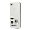Dėklas Karl Lagerfeld Transparent Karl &amp; Choupette Case for iPhone 13 Pro / 13 - Transparent