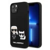 Karl Lagerfeld Slilicone Karl &amp; Choupette - dėklas skirtas Apple iPhone 13 Pro Juodas