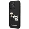 Dėklas Karl Lagerfeld KLHCP13L3DRKCK iPhone 13 Pro / 13 6.1" juodas/juodas hardcase Karl&amp;Choupette Ikonik 3D
