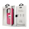 Dėklas KLHCP13LPKMP Karl Lagerfeld PU Leather Karl Head Case for iPhone 13 Pro Rožinė (Rožinė)