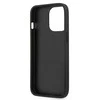 Karl Lagerfeld KLHCP13XPKMB iPhone 13 Pro Max 6,7" mėlyna/mėlynas kietas dėklas Oda Ikonik Karl's Head Metal