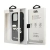 Dėklas Karl Lagerfeld KLHCP13L3DRKCK iPhone 13 Pro / 13 6.1" juodas/juodas hardcase Karl&Choupette Ikonik 3D
