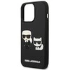 Dėklas Karl Lagerfeld KLHCP13L3DRKCK iPhone 13 Pro / 13 6.1" juodas/juodas hardcase Karl&Choupette Ikonik 3D