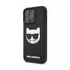 Apple iPhone 13 Pro Karl Lagerfeld dėklas 3D Rubber Choupette (KLHCP13LCH3DBK) juodos spalvos