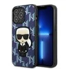 Apple iPhone 13 Pro Karl Lagerfeld dėklas Monogram Ikonik Patch mėlynos spalvos