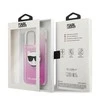 Apple iPhone 13 Pro Max Karl Lagerfeld dėklas Choupette Head (KLHCP13XCTRP) rožinės spalvos