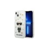 Dėklas Karl Lagerfeld KLHCP13SHFLT IPHONE 13 MINI 5.4 "TRANSPARENT/TRANSPARENT FLOWER IKONIK KARL
