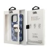 Apple iPhone 13 Pro Max Karl Lagerfeld dėklas Monogram Ikonik Patch mėlynos spalvos