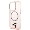 Karl Lagerfeld IML NFT Karl &amp; Choupette MagSafe - dėklas skirtas Apple iPhone 14 Pro Max Rožinė