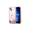 Apple iPhone 14 Pro Karl Lagerfeld dėklas Liquid Glitter Big KL (KLHCP14LLBKLCP) rožinės spalvos