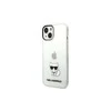 Dėklas Karl Lagerfeld Choupette Logo Case skirtas iPhone 14 Pro, skaidrus