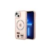 Apple iPhone 14 Pro Max Karl Lagerfeld dėklas Karl &amp; Choupette Aliuminio Magsafe (KLHMP14XHKCP) rožinės spalvos