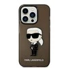 Apple iPhone 14 Pro Karl Lagerfeld dėklas Ikonik Karl Lagerfeld (KLHCP14LHNIKTCK) juodos spalvos